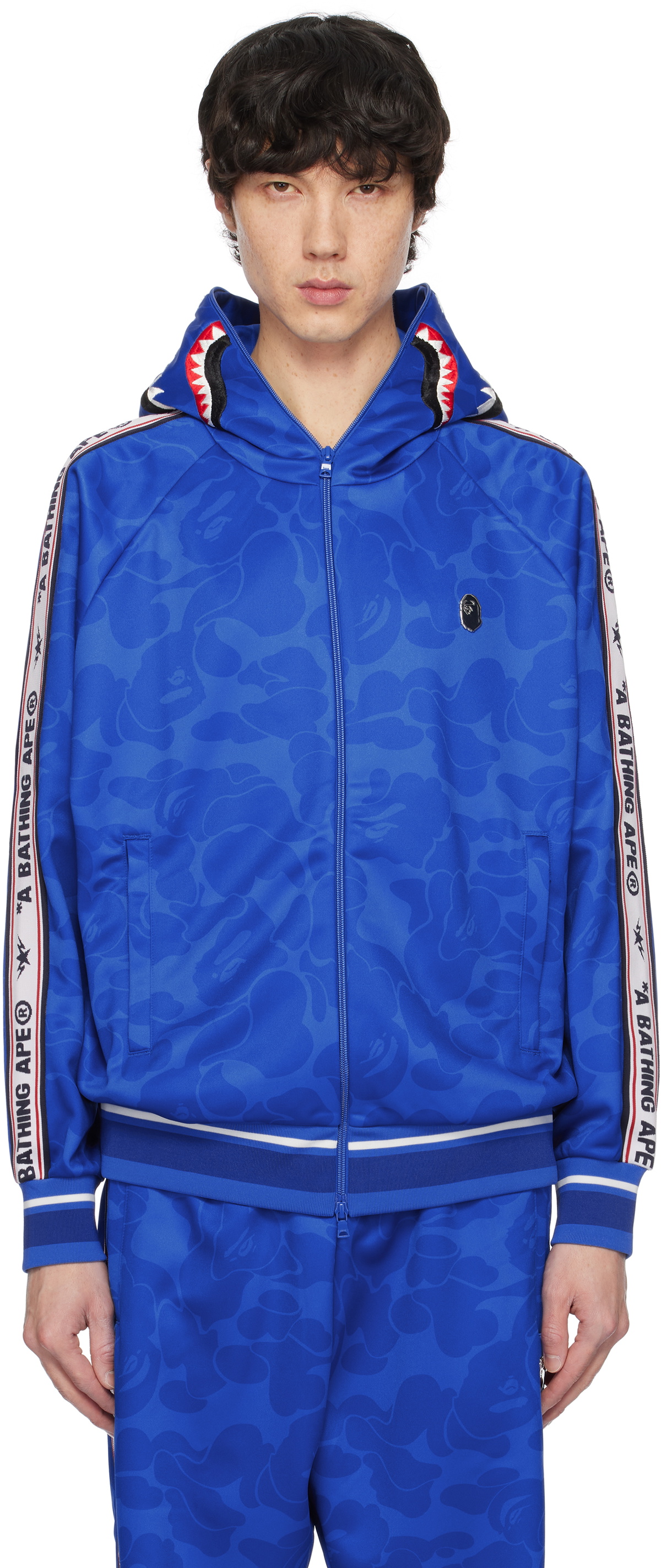 SOLID CAMO RELAXED FIT SHARK FULL ZIP HOODIE MENS – us.bape.com