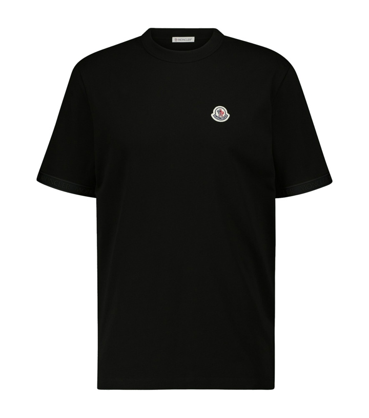 Photo: Moncler - Short-sleeved cotton T-shirt