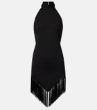 Taller Marmo Ares fringed jersey minidress