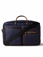 Berluti - Scritto Logo-Jacquard Nylon and Venezia Leather Weekend Bag