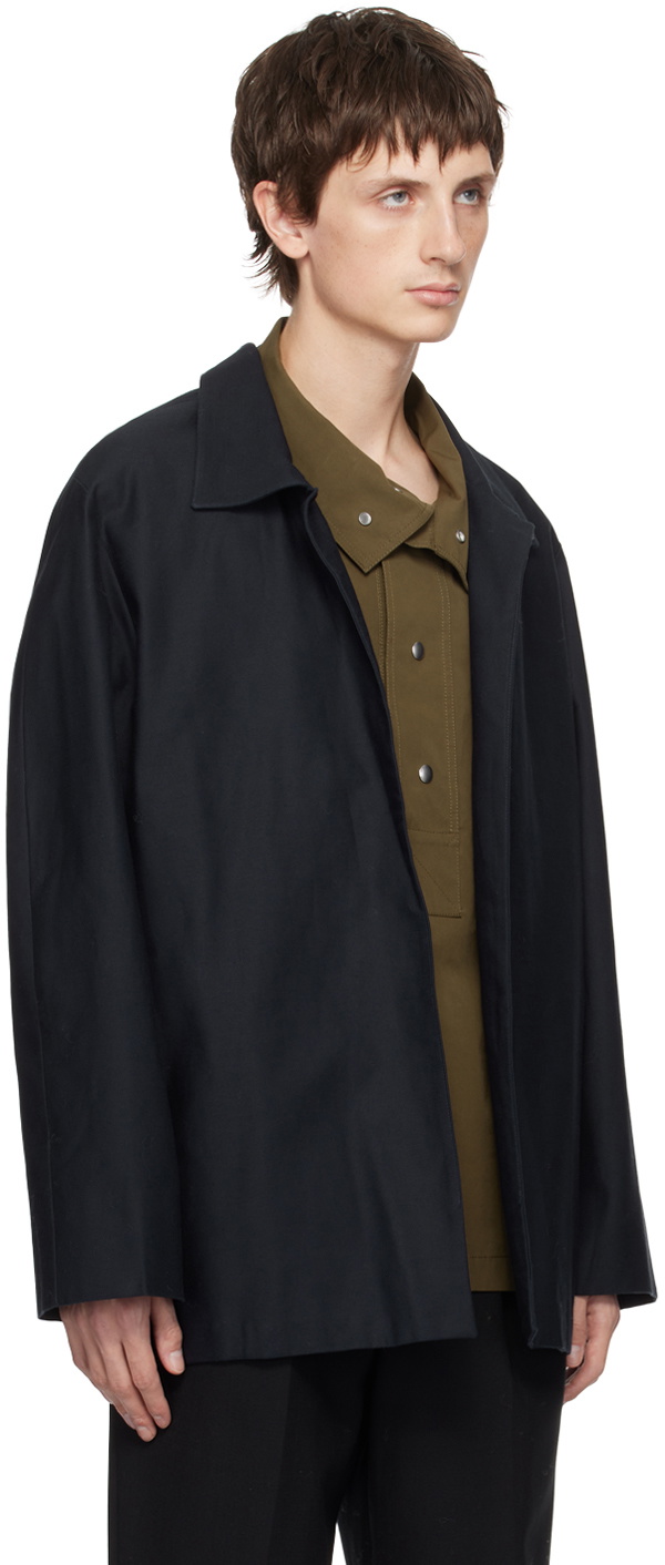 Factor's Navy Half-Raglan Jacket