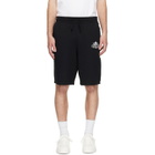 BALMAIN Black 'Balmain' Vine Print Sweat Shorts