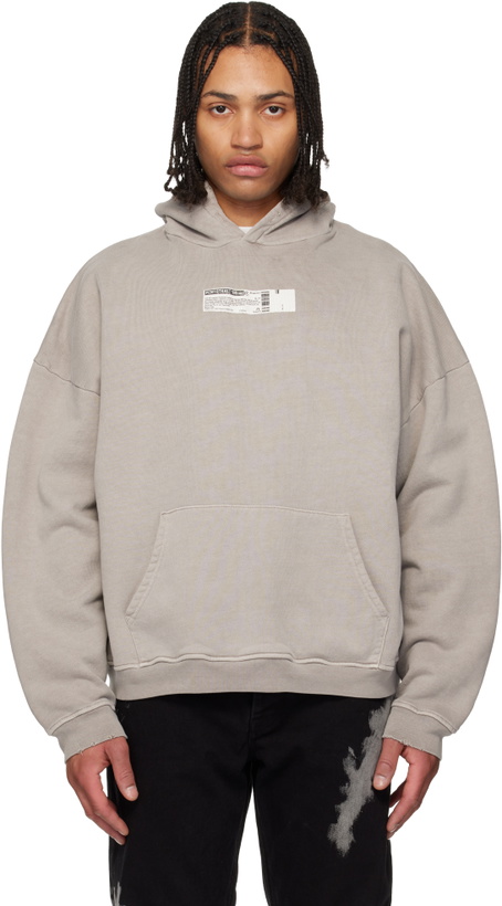 Photo: ALEXANDER DIGENOVA Gray 'Truth Serum' Shrunken Hoodie