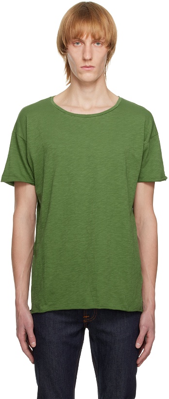 Photo: Nudie Jeans Green Roger T-Shirt