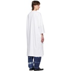 Hed Mayner White Cotton Long T-Shirt