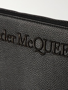 Alexander McQueen - Logo-Embroidered Full-Grain Leather Pouch