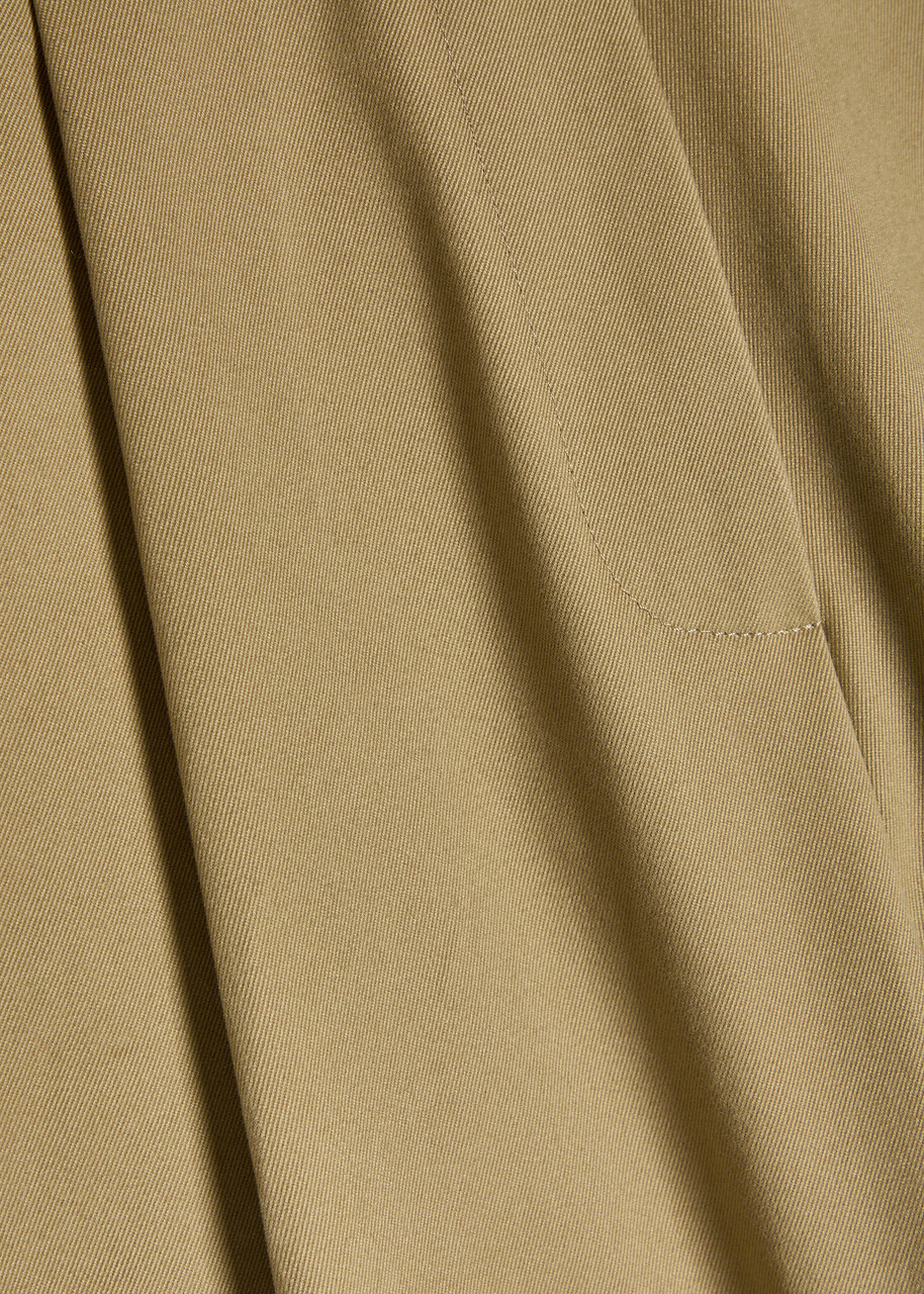 Studio Nicholson Peached Wide-leg Cotton-twill Trousers Tan