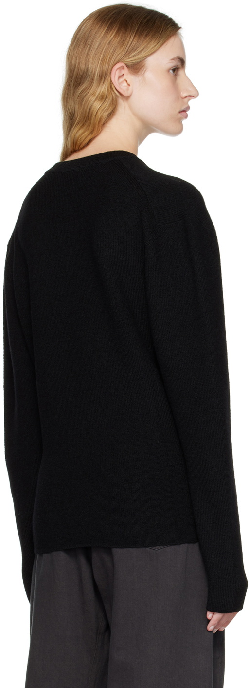 トップス LEMAIRE V-NECK JUMPER LEMAIRE Black V-Neck Sweater Lemaire