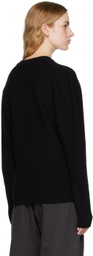 LEMAIRE Black V-Neck Sweater