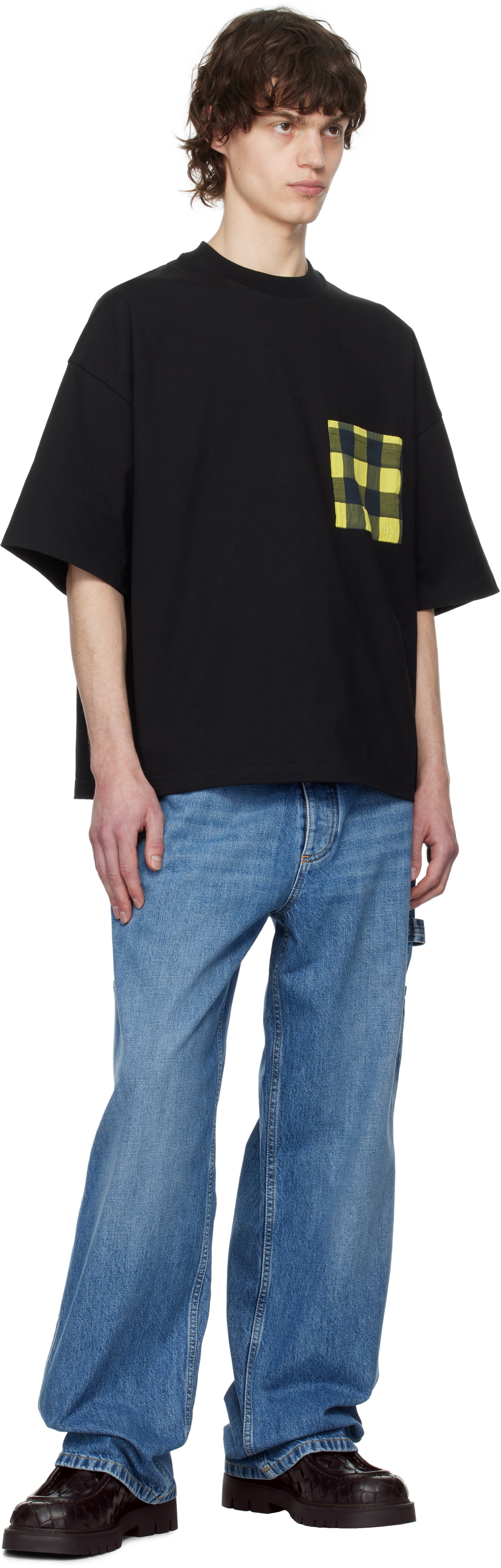 Bottega Veneta Black Soft Cotton Jersey T-shirt Bottega Veneta