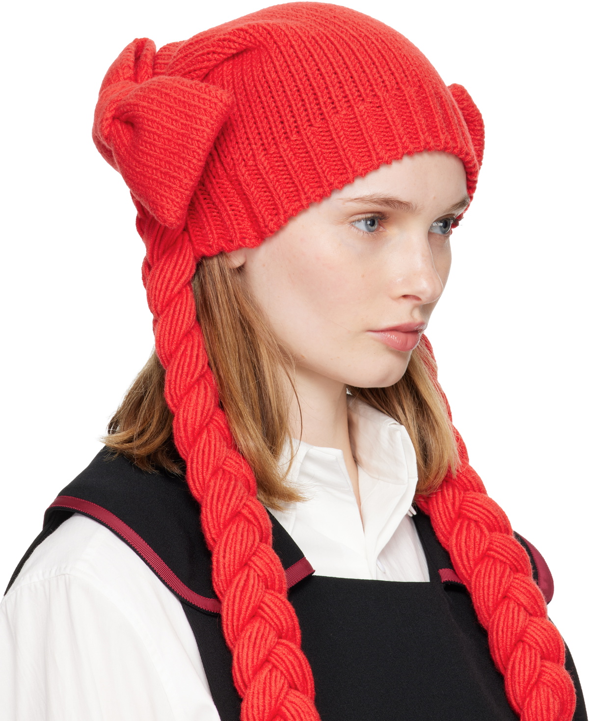 Comme des Garçons Girl Red Bow Beanie