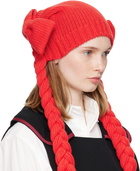 Comme des Garçons Girl Red Bow Beanie