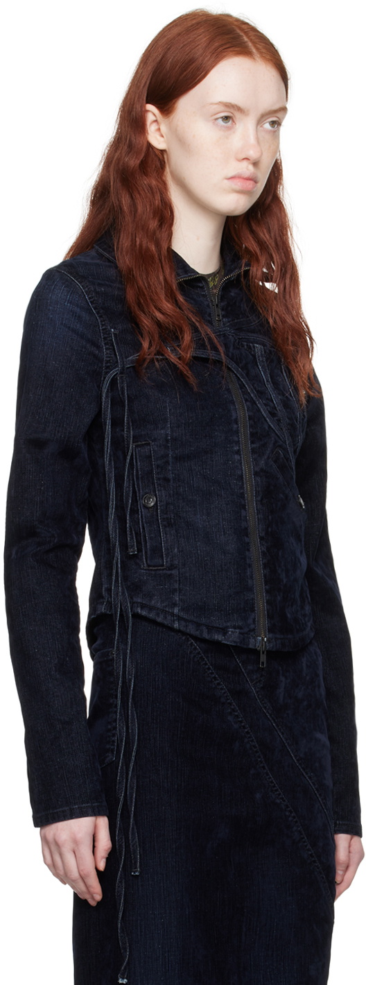 Ottolinger Navy Fitted Denim Jacket