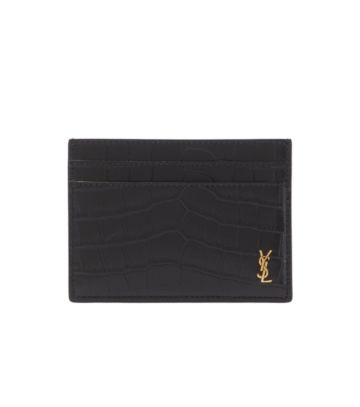 Photo: Saint Laurent Cassandre croc-effect leather card holder