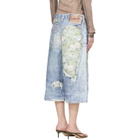 Acne Studios Blue Trompe-l’Oeil Denim Shorts
