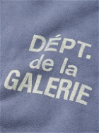 Gallery Dept. - Logo-Print Cotton-Jersey Hoodie - Blue