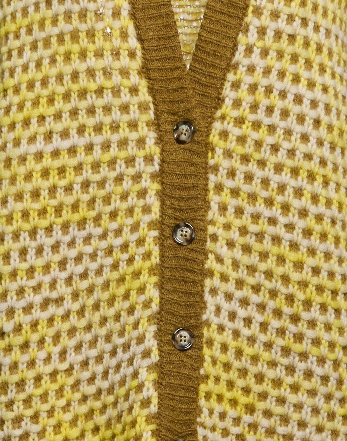 Manila Grace Womens Cardigan in Yellow