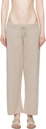 Lauren Manoogian Taupe Capri Lounge Pants