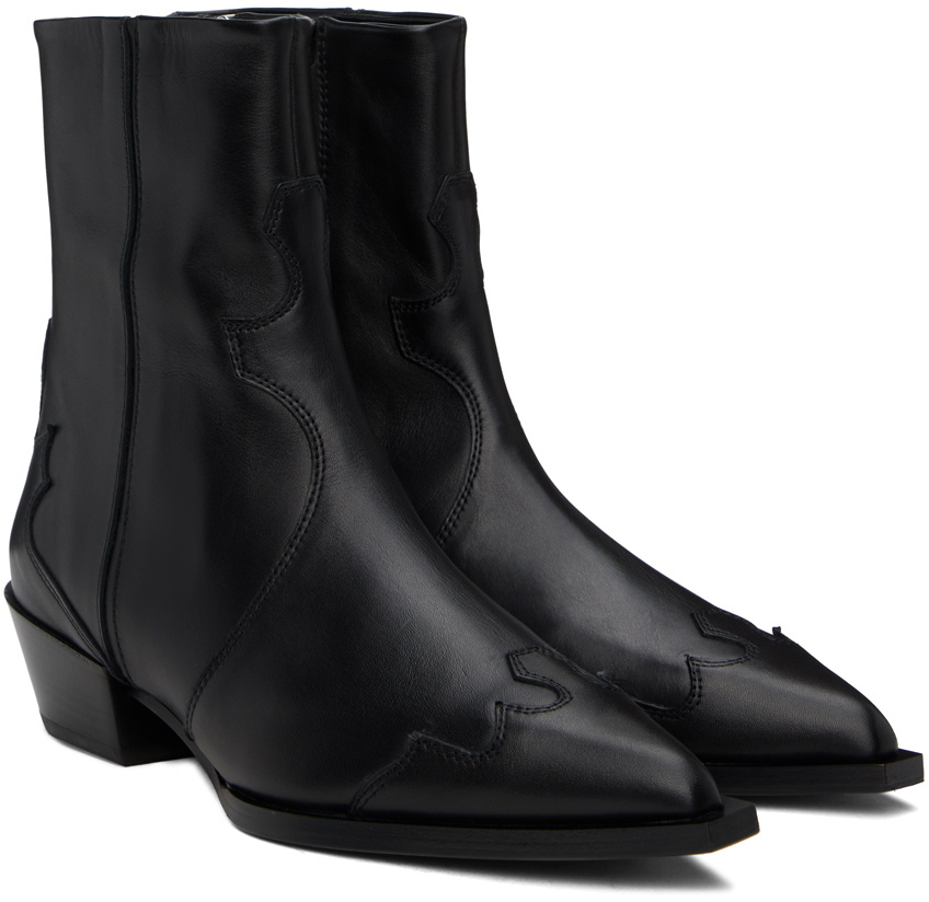 【関税込み】Aeyde ブラック Hester カウボーイブーツ Aeyde | HESTER Black Cowboy Boot