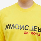 Moncler Grenoble Men's Hashtag Logo T-Shirt in Yellow