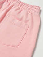 Casablanca - Logo-Appliquéd Organic Cotton-Jersey Drawstring Shorts - Pink