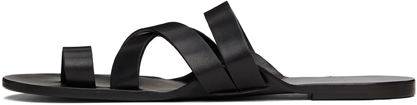 The Row Black Kris Sandals