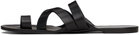 The Row Black Kris Sandals