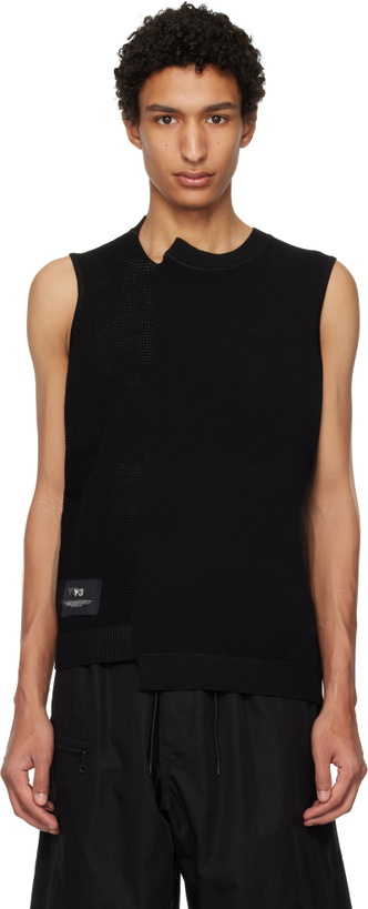 Photo: Y-3 Black GFX Knitted Vest