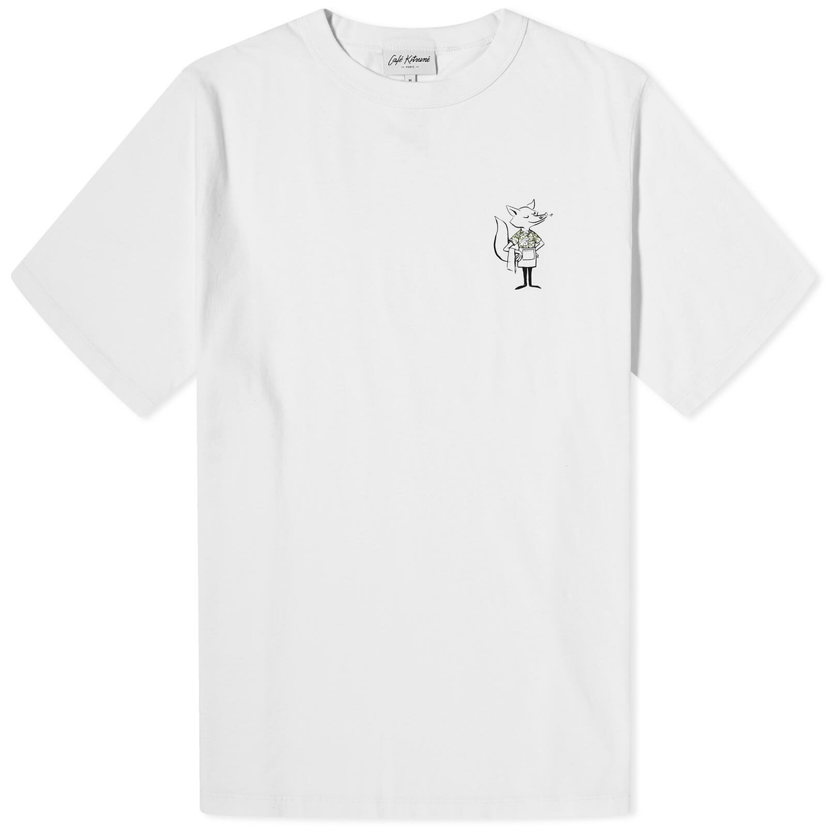 Cafe Kitsune Men's Café Kitsune Hawaiian Dressed Fox Relax T-Shirt in Tapioca