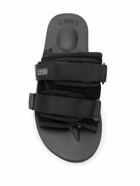 SUICOKE - Moto Vs Suede Leather Sandals