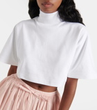 Alaïa Cotton turtleneck top