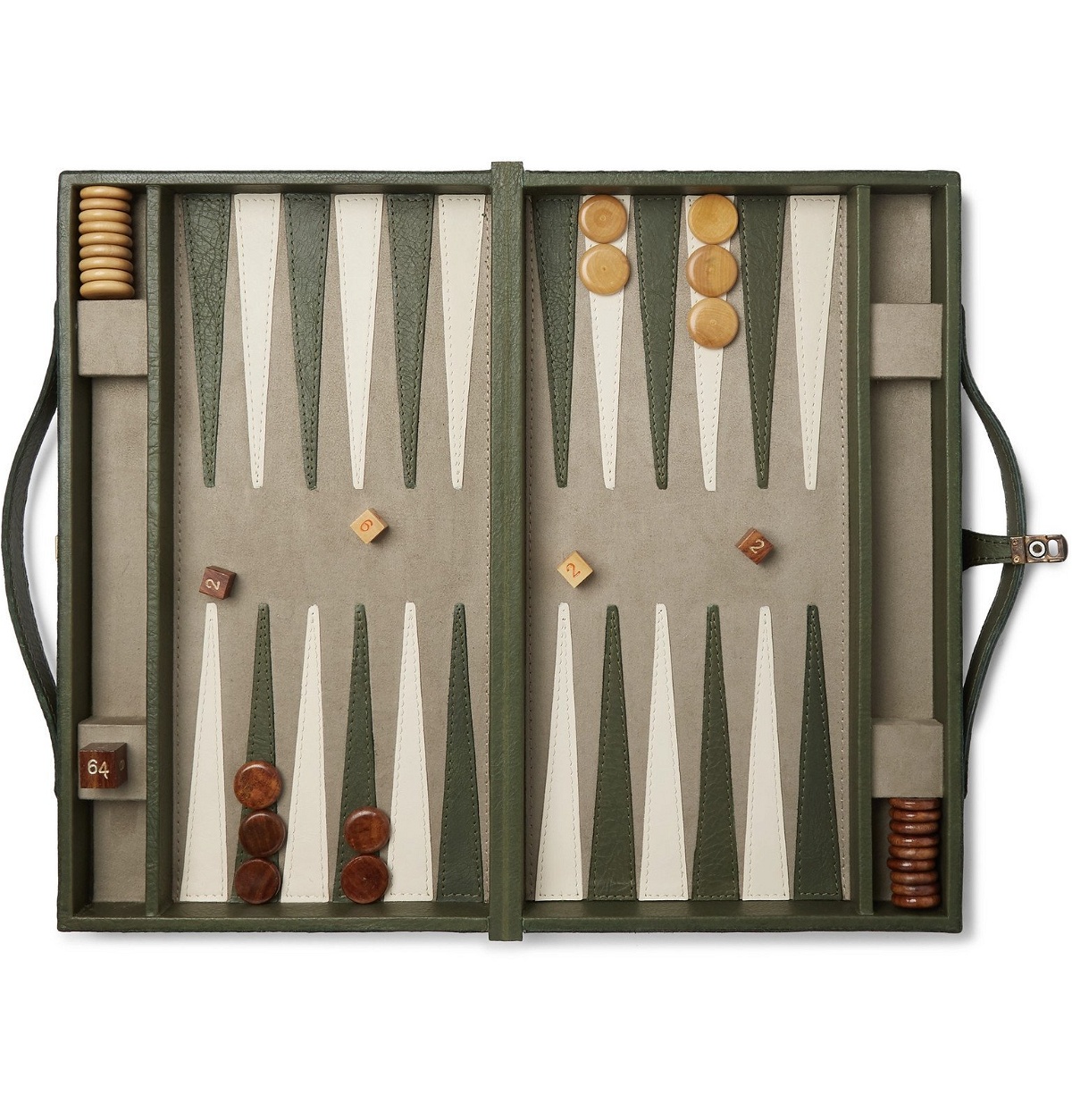 Photo: Ben Soleimani - Leather Backgammon Set - Green