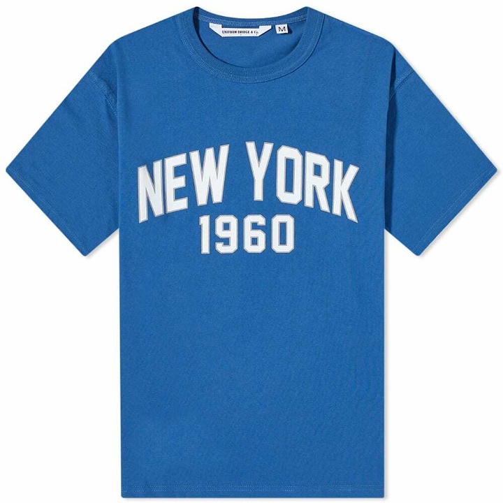 Photo: Uniform Bridge Men's New York 1960 T-Shirt in Blue