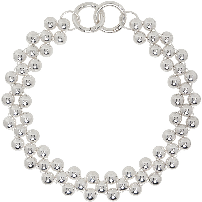 Lorette Colé Duprat Silver Trinity 6 Ras De Cou Choker Necklace