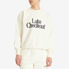 Late Checkout Men's Crewneck Sweatshirt in White