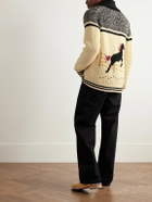 Guest In Residence - Rodeo Shawl-Collar Intarsia-Knit Wool and Cashmere-Blend Cardigan - Yellow