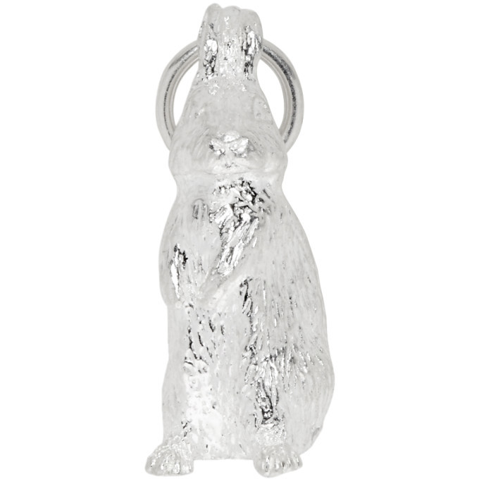Bunney Silver Standing Rabbit Necklace Charm
