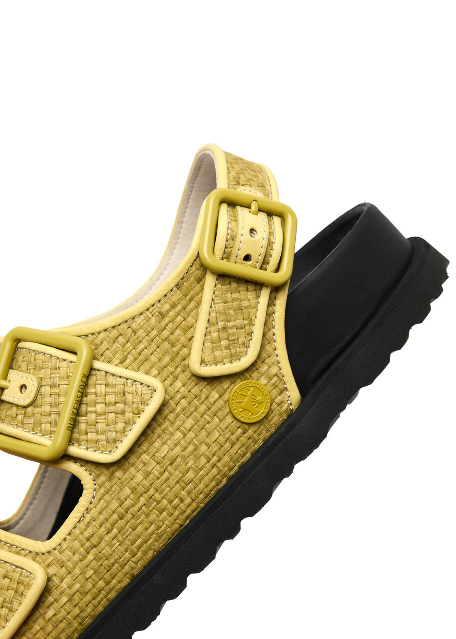 Birkenstock 1774 1774 Milano Raffia Sandals Olive