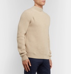 Loro Piana - Ribbed Baby Cashmere Mock-Neck Sweater - Neutrals