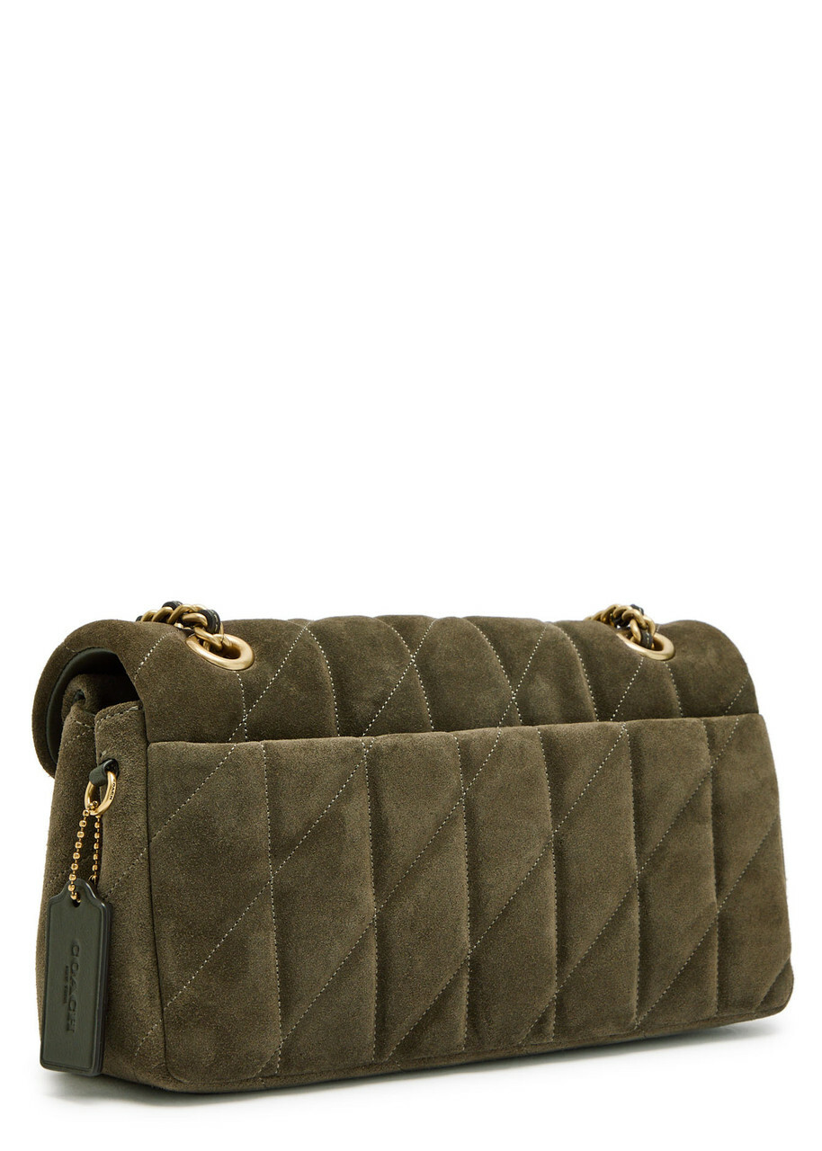 Coach Tabby 26 Quilted Suede Shoulder bag - Olive - One Size