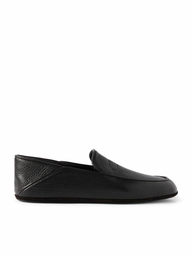 Photo: John Lobb - Kingston II Collapsible-Heel Full-Grain Leather Slippers - Black