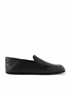 John Lobb - Kingston II Collapsible-Heel Full-Grain Leather Slippers - Black