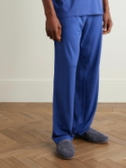 Mulo - Fleece-Lined Suede Loafers - Blue
