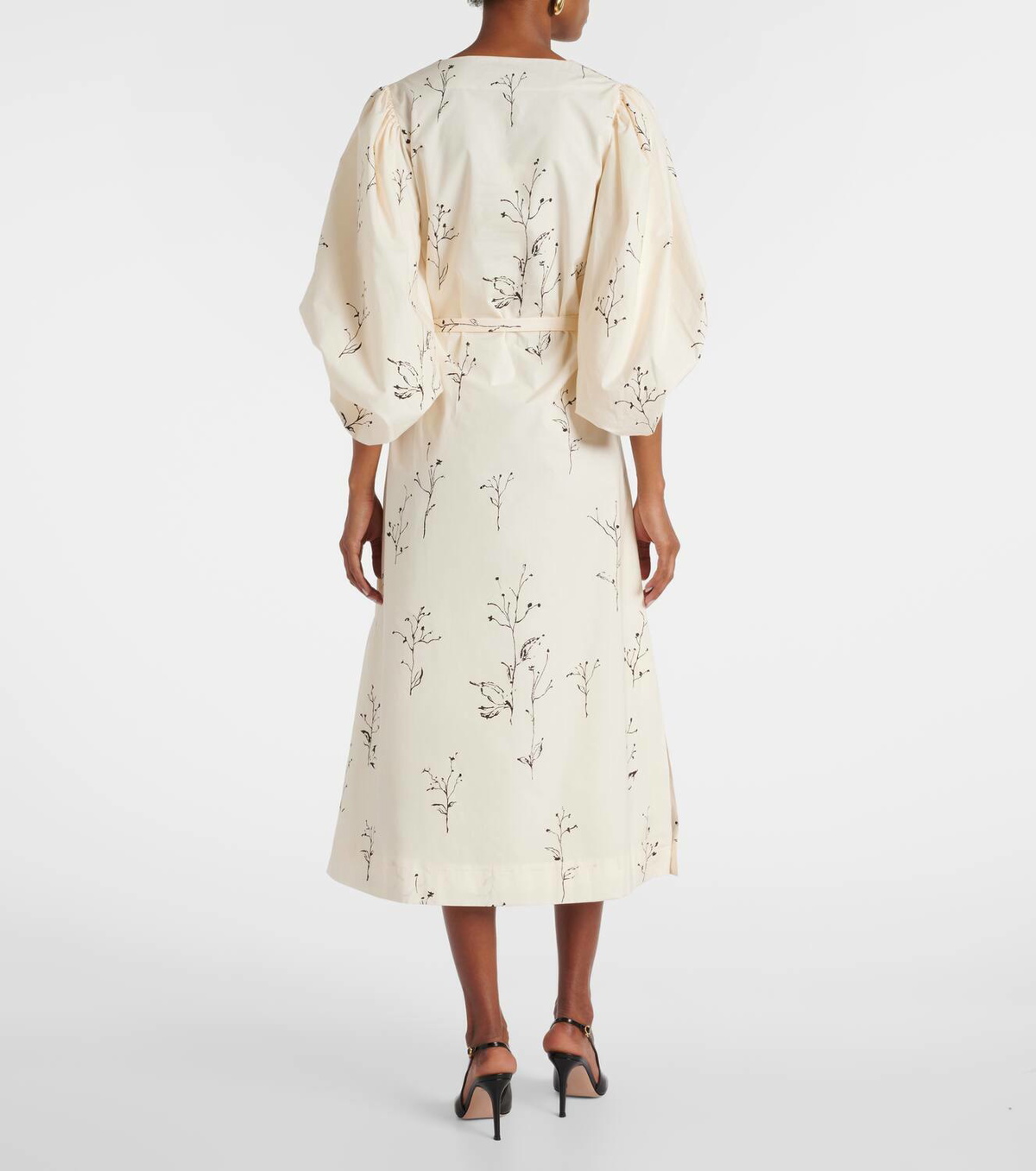 Altuzarra Corrie belted floral cotton midi dress