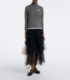 Simone Rocha Embellished cashmere turtleneck sweater