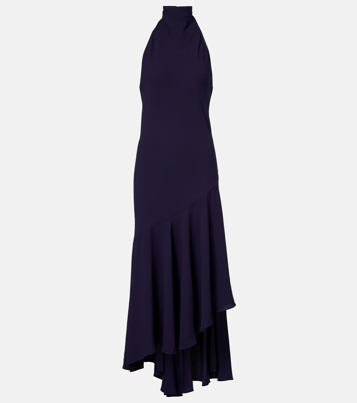 Alaïa Asymmetric halterneck midi dress