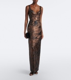Simkhai Viella jacquard gown