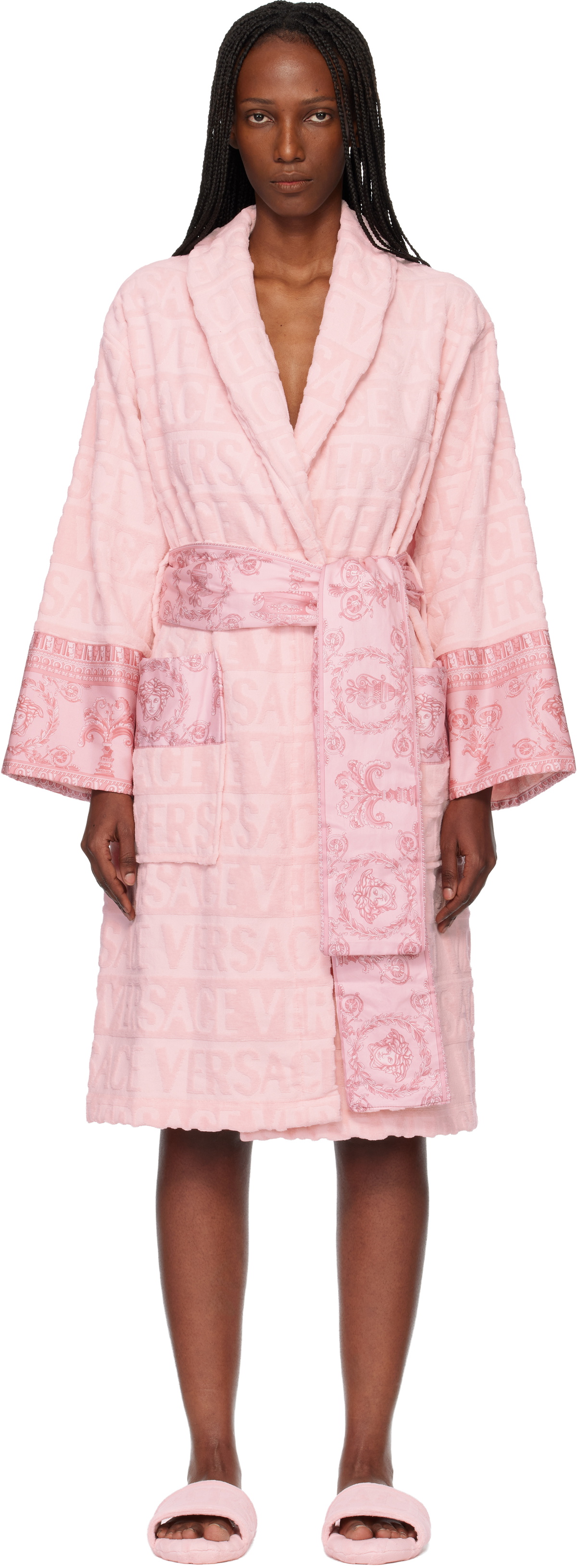 Versace Pink 'I Heart Baroque' Bathrobe