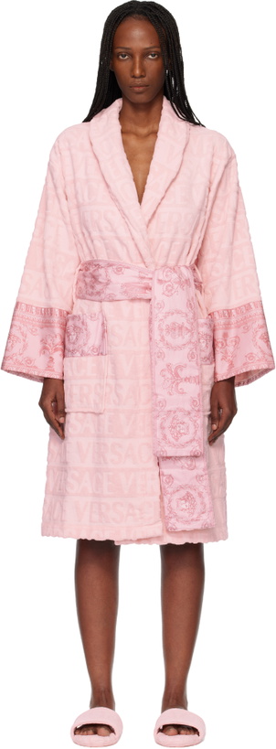 Photo: Versace Pink 'I Heart Baroque' Bathrobe