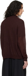 Studio Nicholson Burgundy Hamto Kint Cardigan